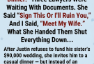 “Sign Over the $90,000 or I’ll Destroy You!” My Sister Ambushed Me with Three Lawyers and Forged Documents at a “Peace Offering” Dinner—She Forgot My Wife is a Top District Attorney Who Had the Entire Extortion Plot on Tape